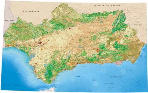 Mapa Fisico Mudo De Andalucia Para Imprimir Mapas Mudos De Andalucía