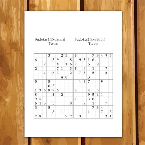 Sudoku Twins Extrémní Pdf K Tisku Od Naicsasriddles Fler Cz