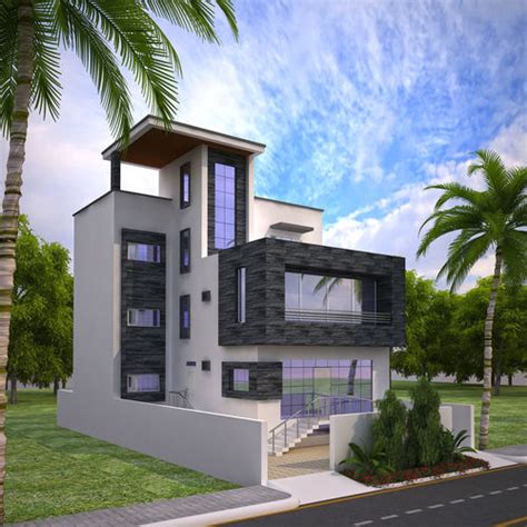 3d House Design Building Cgtrader