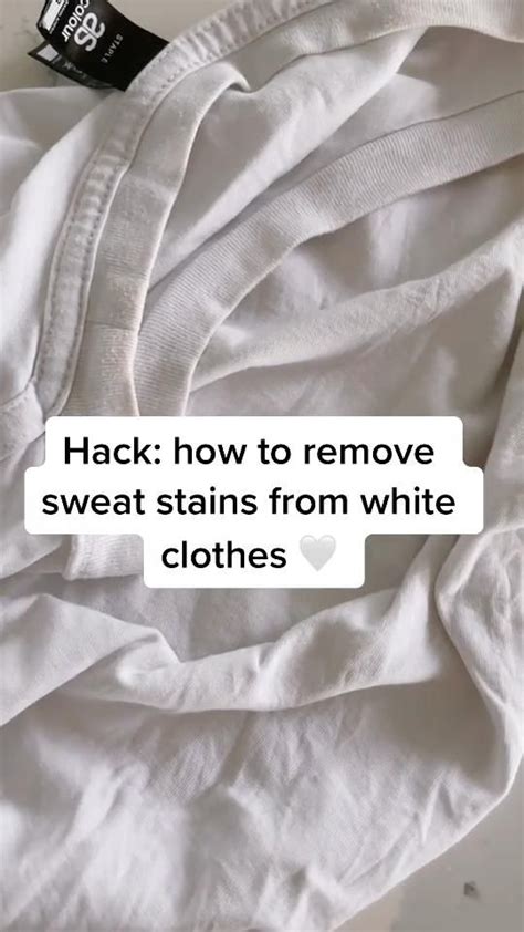 How To Remove Sweat Stains From White Clothes Sweat Stains Remove