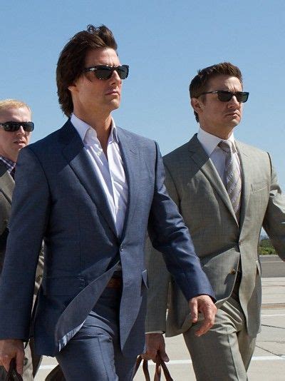 Tom Cruise And Jeremy Renner Wearing Persol Sunglasses In Mission