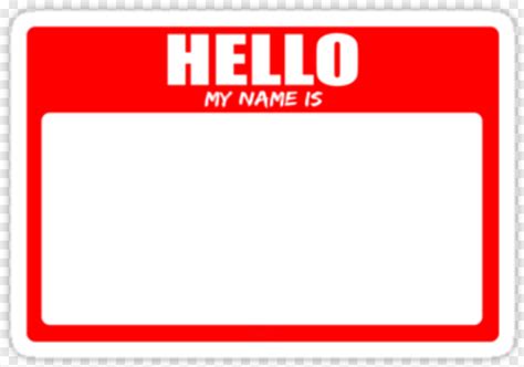 Hello My Name Is Sticker Png Download 359x252 7966305 Png Image