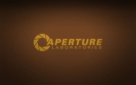 Wallpaper Video Games Text Logo Yellow Portal Game Aperture