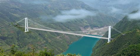 China Starts Work On Worlds Longest Mountain Suspension Bridge China