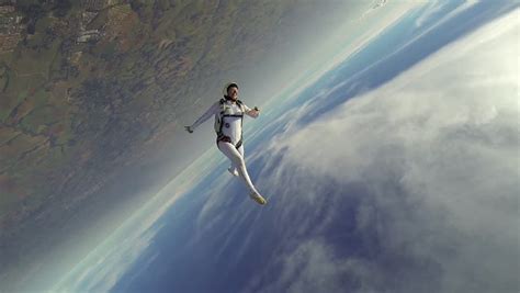 Skydiver Freestyle Woman Stock Footage Video 5436035