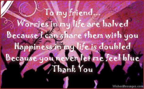 Thank You Messages For Friends Quotes And Notes