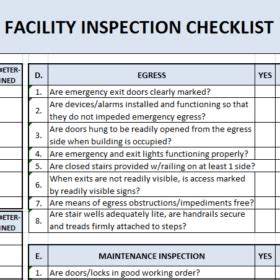 Download this table in excel (.xls) format, and complete it with your specific information. Building Maintenance Checklist Templates | 7+ Free Docs ...