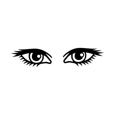 Eyes Decal Eyes And Lashes Vinyl Car Decal Eyes Vinyl Decal Etsy