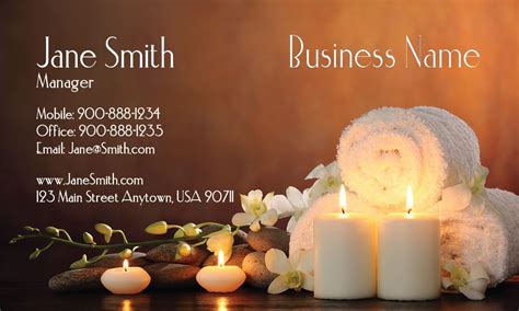 Relaxing Massage And Spa Business Card Design 601081 Spa Business Cards Spa Business Cards