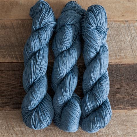 Denim Blue Cottonsilk 7525 Blend Yarn Sport Weight Yarn Etsy