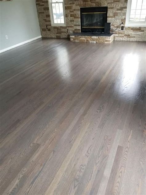 Red Oak Floors With Warm Gray Stain
