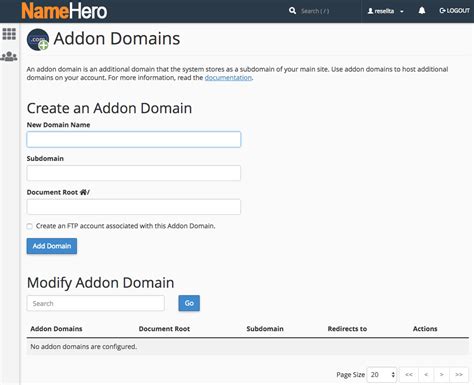 How To Add An Addon Domain In Cpanel Knowledgebase Name Hero