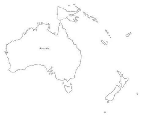 El Mapa De Oceania Para Colorear Resenhas De Livros Images