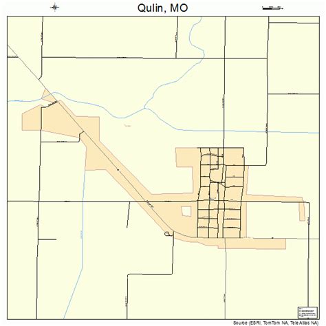 Qulin Missouri Street Map 2960428