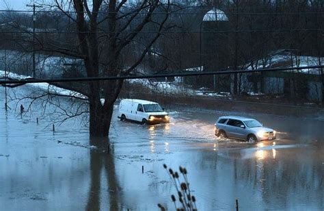 Flood Alert Issued For Central Ny As Rain Pours And Snow Melts