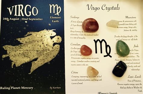 Virgo Birthstones Crystal Set Virgo Crystals Virgo Birthstone Virgo