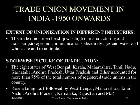 Ppt Trade Union Movement In India Powerpoint Presentation Free