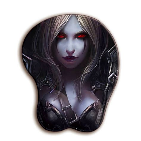 World Of Warcraft 3D WOW Mouse Pad Sexy Wrist Rest Soft Silica Gel