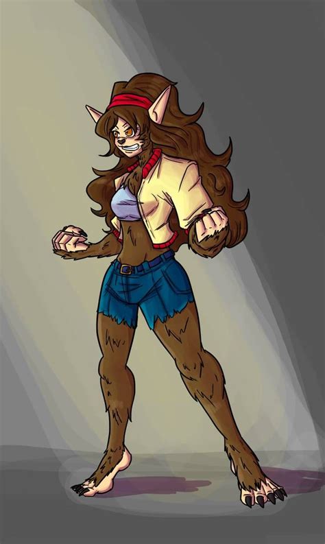 Jess Request By Eternal Shadow S On Deviantart Female Werewolves Werewolf Girl Furry Art