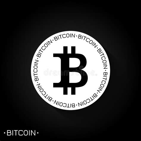 Bitcoin Logo Black Crypto Curreny Black Golden Bitcoin Modern Logo