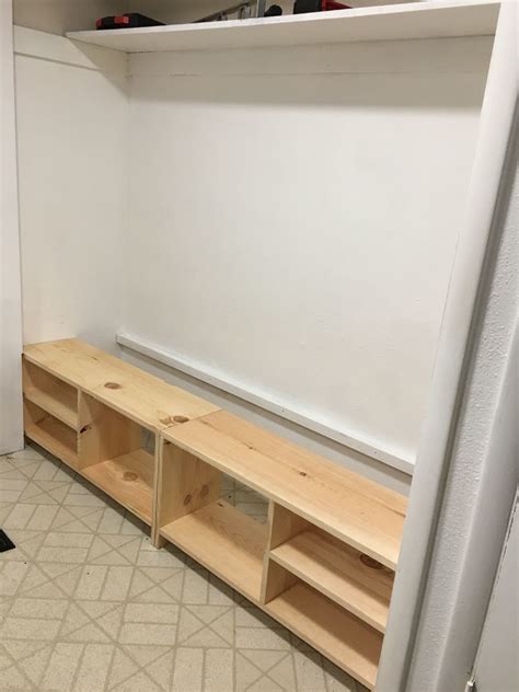 Check spelling or type a new query. Closet Mudroom Bench with Hinge Up Boot Storage ...