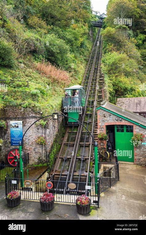 The Lynton And Lynmouth Cliff Railway Is A Funicular Railway Between Lynton And Lynmouth