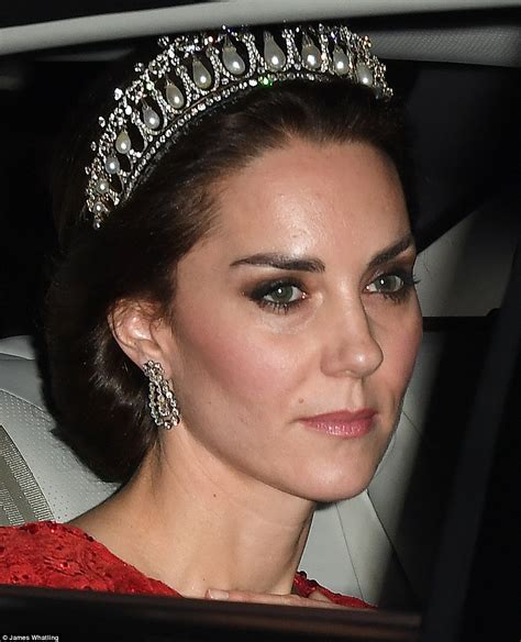 Kate Middleton Dazzles In Dianas Pearl And Diamond Tiara At The 2016