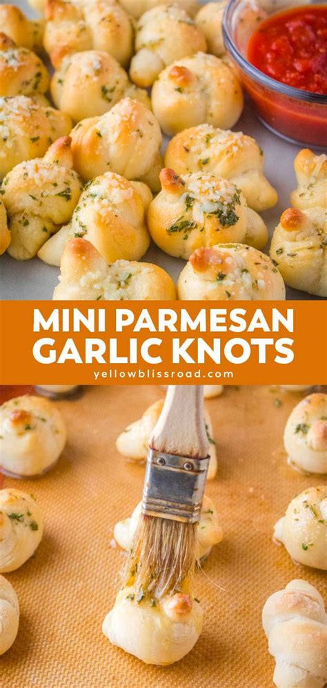 Mini Parmesan Garlic Knots Recipe Garlic Knots Side Dish Recipes