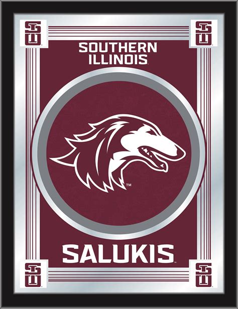 Southern Illinois University Salukis Logo Mirror Salukis Bar Mirror
