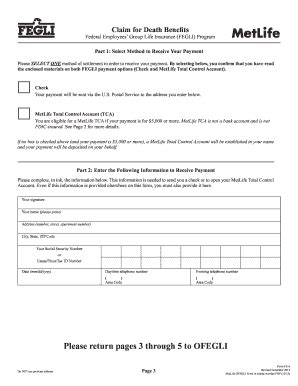 Check spelling or type a new query. 2013 Metlife FEGLI Form FE-6 Fill Online, Printable ...