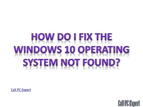 Ppt How To Fix Computer Error Loading Operating System Powerpoint