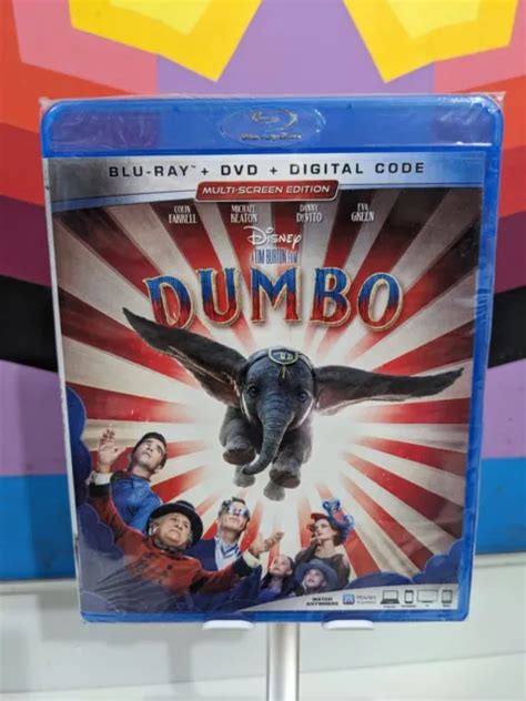 Dumbo Blu Ray Dvd Digital New Tim Burton Live Action Disney Remake 849 Picclick