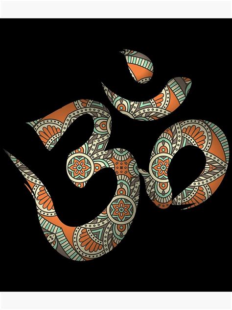 Goa Psychedelic Om Symbol Poster For Sale By Dieseins Redbubble