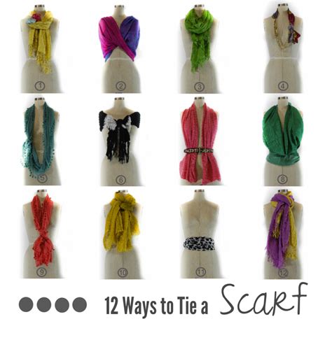 12 Ways To Tie A Scarf How To Wear Scarves Fashion How To Wear A Scarf