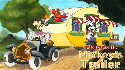 Mickeys Trailer 1938 Disney Cartoon Short Film Goofy Donald Mickey