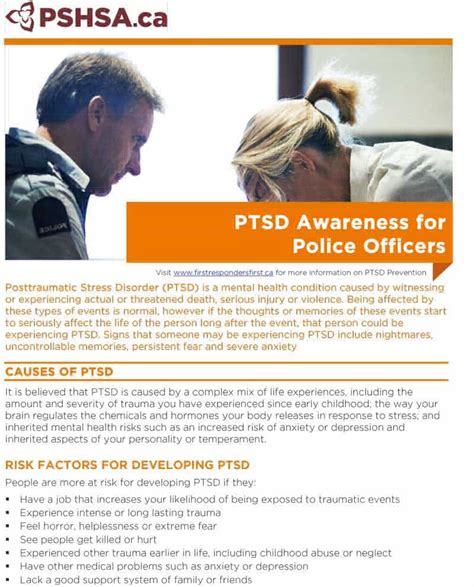 Public Services Health And Safety Association Ptsd Awareness For