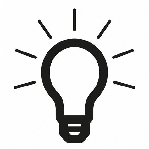 Bulb Idea Lightbulb Icon Download On Iconfinder