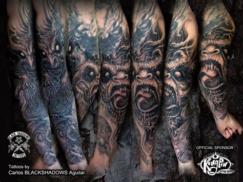 Satanic Theme Full Sleeve Tattoo Awesome Tattoos For Men And Women