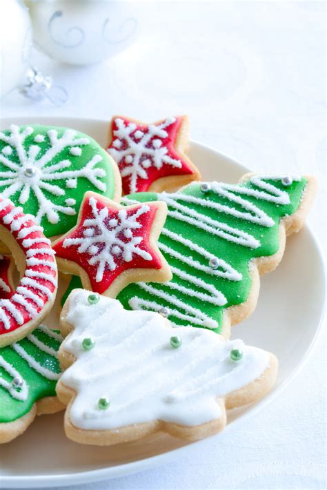 Christmas cookies decorative, but mostly bare cookies. Royal Icing | Christmas-Cookies.com