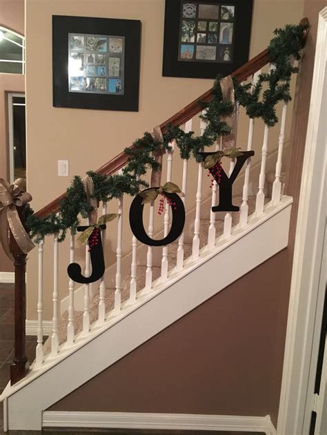 Or perhaps a vintage style holiday with winter greenery strung along the bannister and thick knit stockings hung from the railing? ReVamp on Banister for Christmas this year! #teamlejeune ...