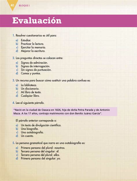 A estudiar español y a los cinco años. Español sexto grado 2017-2018 - Página 40 - Libros de ...