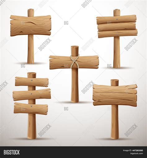 3d Wooden Signposts Image And Photo Free Trial Bigstock