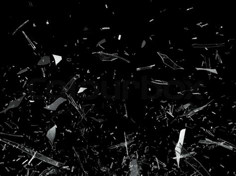 Pieces Of Broken Shattered Glass Stock Image Colourbox