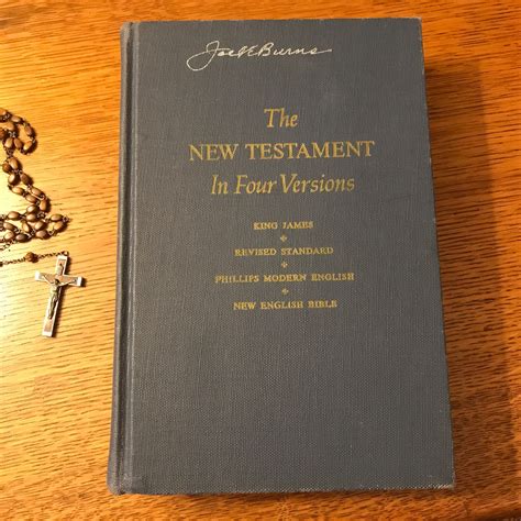 The New Testament Bible In Four Versions 1966 Christianity Etsy