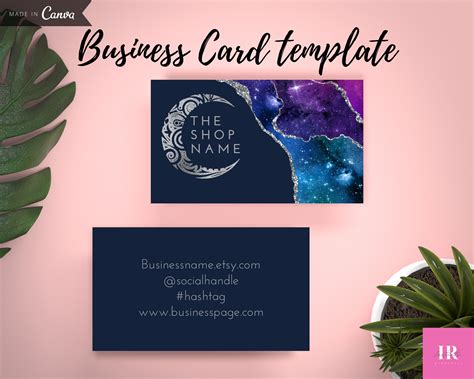 Business Card For Boutique Business Card Design Printable Etsy