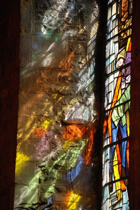 Let There Be Light By John Marshthe Sun Shining Through This Stained Glass Window In The