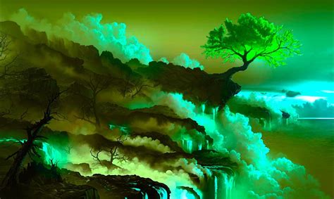 Green Digital Art Wallpapers Top Free Green Digital Art Backgrounds