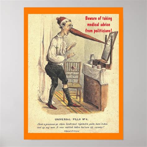 vintage medical quackery quack politics poster zazzle