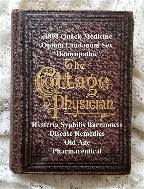 C1898 Cottage Physician Quack Medicine Book E681 Victorian Medicine