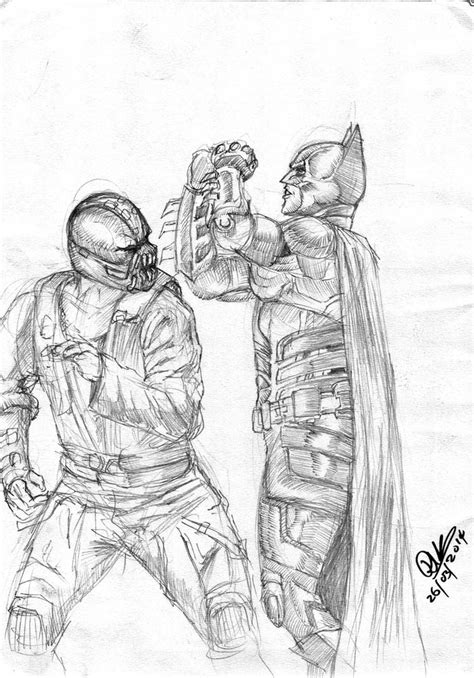 Batman Vs Bane By Dushans On Deviantart